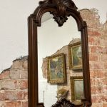 large antique reproduction wall mirror in baroque style