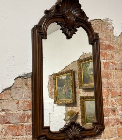 large antique reproduction wall mirror in baroque style