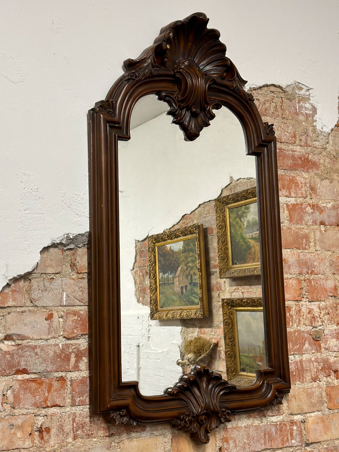 IMG_1482 large antique reproduction wall mirror in baroque style