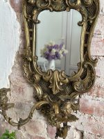 Liela Izmēra Smags sienas spoguļsvečturis - neorokoko stilā (Heavy Mirrored Wall Sconce) (4768) - Image 4