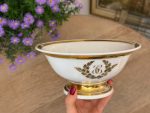 Antique "Vieux Paris" porcelain bowl with gold monogram (6200) - Image 3