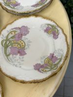 Assiettes en Porcelaine de Limoges Françaises, 12 Pcs, Détails Floraux et Dorés (4401) – Image 6
