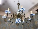 Griestu lampa ar baltu un zilu detalizāciju, 8 spuldzes (290) - Image 5