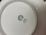 Assiettes en Porcelaine de Limoges Françaises, 12 Pcs, Détails Floraux et Dorés (4401) – Image 15