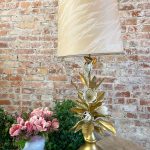 Extra Large Metal Lamp with Flowers (3315)