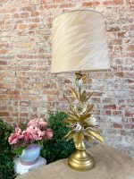 Extra Large Metal Lamp with Flowers (3315)