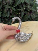 Meget Lille Metalsvane Figur (4445)
