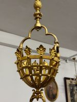 Lampa, Gāzes Lustra, Liela Izmēra, Ļoti Smaga (4867) - Image 4