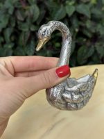 Sehr kleine Metallschwanenfigur (4445) – Bild 3