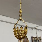 Lampa, Gāzes Lustra, Liela Izmēra, Ļoti Smaga (4867)