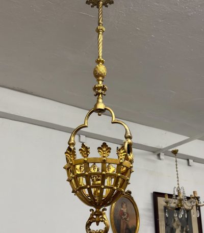 Lampa, Gāzes lustra, Liels izmērs, Ļoti smaga (4867)