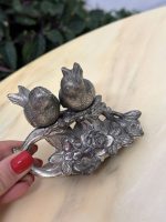 Ļoti Maza Izmēra Sāls un Piparu Trauks ar Putniņiem (4440) - Image 5