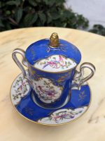 Grezna Porcelāna Krūze ar Vāku un Apakštasīti — Sevras stilā, Limoges, (limoges porcelain cup with lid and saucer — Sèvres style) (4439) - Image 10
