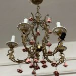 Lampa Ar Puķītēm, Neliela Izmēra, 5 Spuldzes (4870)