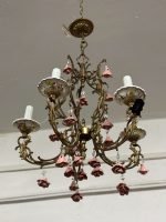 Lampa Ar Puķītēm, Neliela Izmēra, 5 Spuldzes (4870)
