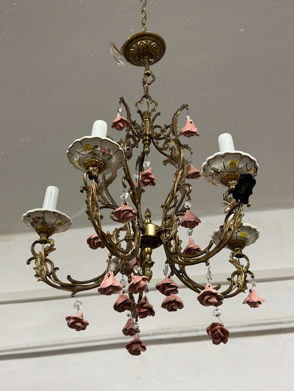 Lampa Ar Puķītēm, Neliela Izmēra, 5 Spuldzes (4870) - Image 1