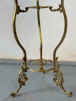 Antīks porcelāna mazgājamās bļodas un krūzes komplekts uz misiņa statīva (5088) - Image 13