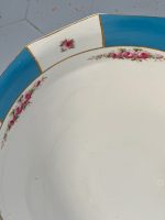 Antīks porcelāna mazgājamās bļodas un krūzes komplekts uz misiņa statīva (5088) - Image 18