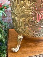 Brass Planter with Lion Masks and Dutch Landscapes — Historicism, England/Netherlands, 19th Century (3880) - Image 11