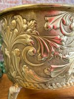 Brass Planter with Lion Masks and Dutch Landscapes — Historicism, England/Netherlands, 19th Century (3880) - Image 9