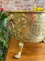 Brass Planter with Lion Masks and Dutch Landscapes — Historicism, England/Netherlands, 19th Century (3880) - Image 17