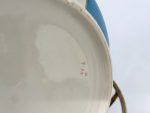Antīks porcelāna mazgājamās bļodas un krūzes komplekts uz misiņa statīva (5088) - Image 21