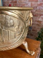 Brass Planter with Lion Masks and Dutch Landscapes — Historicism, England/Netherlands, 19th Century (3880) - Image 15