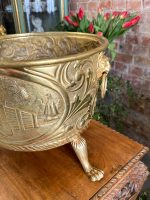 Brass Planter with Lion Masks and Dutch Landscapes — Historicism, England/Netherlands, 19th Century (3880) - Image 18