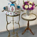 antique washstand set porcelain bowl pitcher