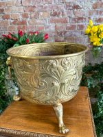 Brass Planter with Lion Masks and Dutch Landscapes — Historicism, England/Netherlands, 19th Century (3880) - Image 3