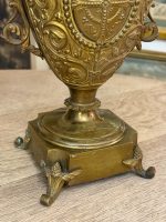 izsmalcināta bronzas lampa, vidēja izmēra, 1 spuldzei (6129) - Image 15