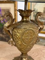izsmalcināta bronzas lampa, vidēja izmēra, 1 spuldzei (6129) - Image 9