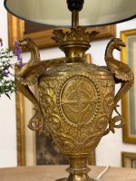 izsmalcināta bronzas lampa, vidēja izmēra, 1 spuldzei (6129) - Image 6