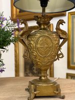 izsmalcināta bronzas lampa, vidēja izmēra, 1 spuldzei (6129) - Image 4