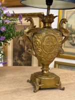 izsmalcināta bronzas lampa, vidēja izmēra, 1 spuldzei (6129) - Image 3
