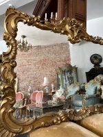 Ļoti Liela Izmēra Spogulis Zelta Krāsā, Smags (4108) - Image 5