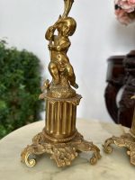 Galda Lampu Pāris ar Eņģeļa Figūrām, Neliela Izmēra (4661) - Image 4