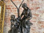 Liela, smaga galda lampa ar figūrām (573) - Image 4