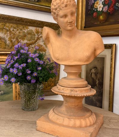 Terrakottabuste - Hermes med Dionysos, efter Praxiteles (6157)