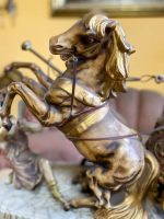 Liela, porcelāna figūra ar zirgiem un zelta krāsas detalizāciju (675) - Image 4