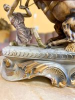 Liela, porcelāna figūra ar zirgiem un zelta krāsas detalizāciju (675) - Image 10
