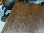 Autentisks franču bistro galdiņš uz čuguna kājas — klasiskā Monmartras stilā, (Antique French bistro table with cast iron base) (6421) - Image 8