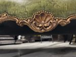Zaļš, Ādas, Chesterfield Stila Dīvāns-Sofa, Liela Izmēra, Ideālā Stāvoklī (4295) - Image 23