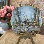 Porcelāna Šķīvis ar Putnu, Maza Izmēra (3314)