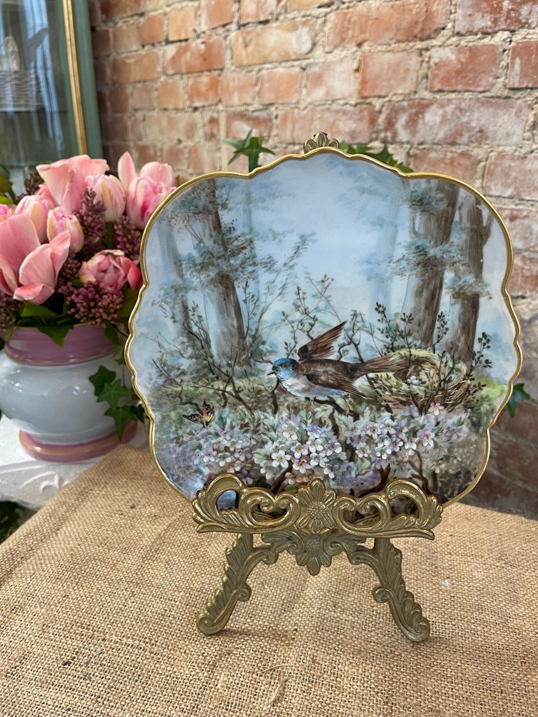Porcelāna Šķīvis ar Putnu, Maza Izmēra (3314) - Image 1
