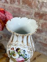 Romantiska Vieux Paris porcelāna vāze ar ziedu apgleznojumu (5423) - Bilde 7
