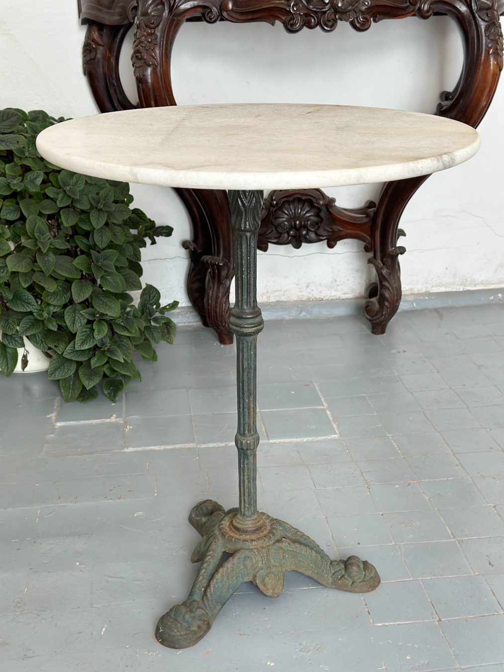 IMG_1974 antique bistro table marble top cast iron base 4831