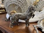 Hunting Dog with Prey — Silver-Colored Metal Figurine, European Animalism, France or Germany, c. 1880–1930, Medium Small Size, Heavy (4420) - Image 3