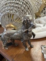 Hunting Dog with Prey — Silver-Colored Metal Figurine, European Animalism, France or Germany, c. 1880–1930, Medium Small Size, Heavy (4420) - Image 4