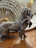 Hunting Dog with Prey — Silver-Colored Metal Figurine, European Animalism, France or Germany, c. 1880–1930, Medium Small Size, Heavy (4420) - Image 5